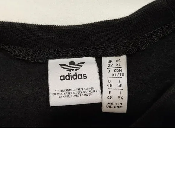 Adidas Originals Sewn Stripe Crop Sweater - Picture 8 of 15